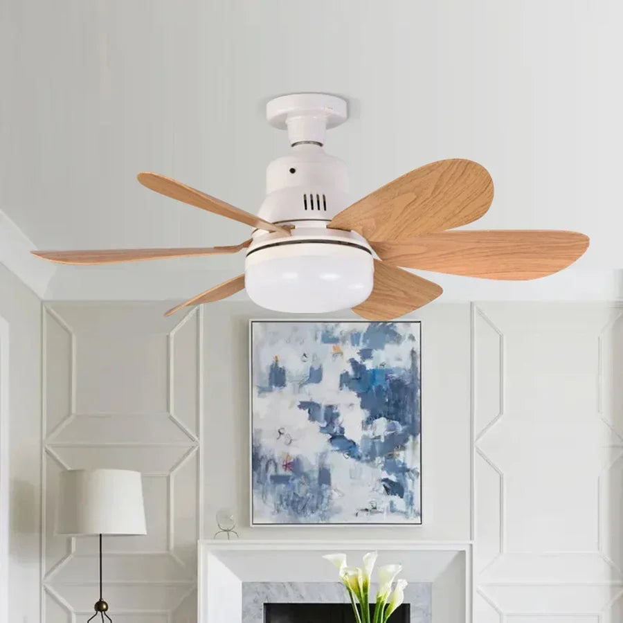 Wood Blade LED Fan Light