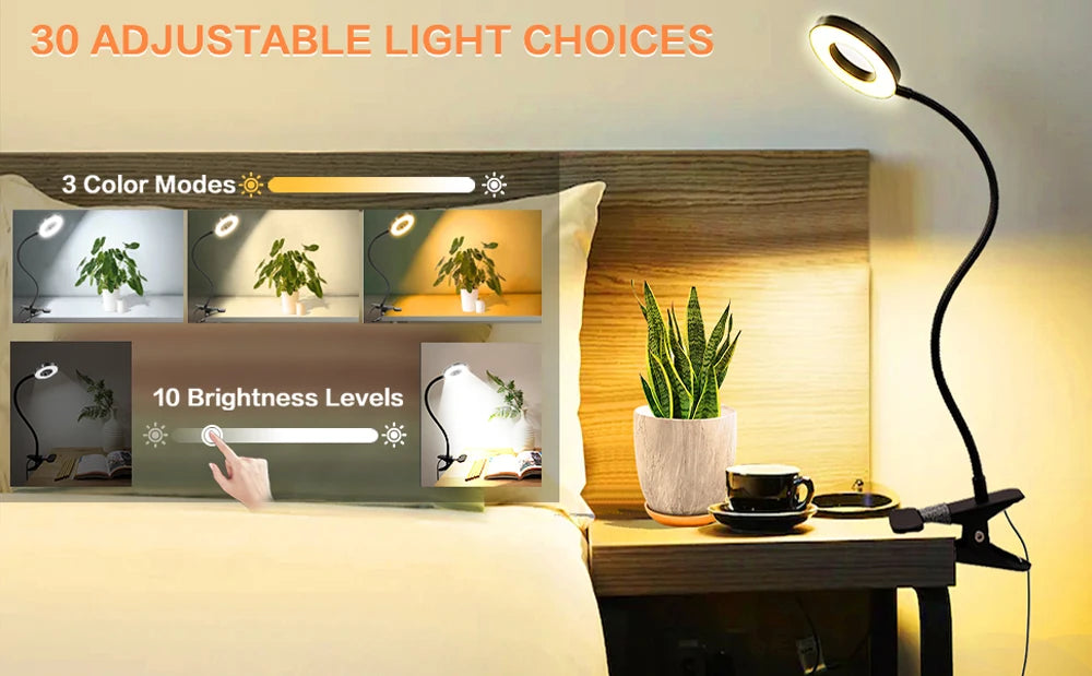 48 LED Clip Desk Lamp