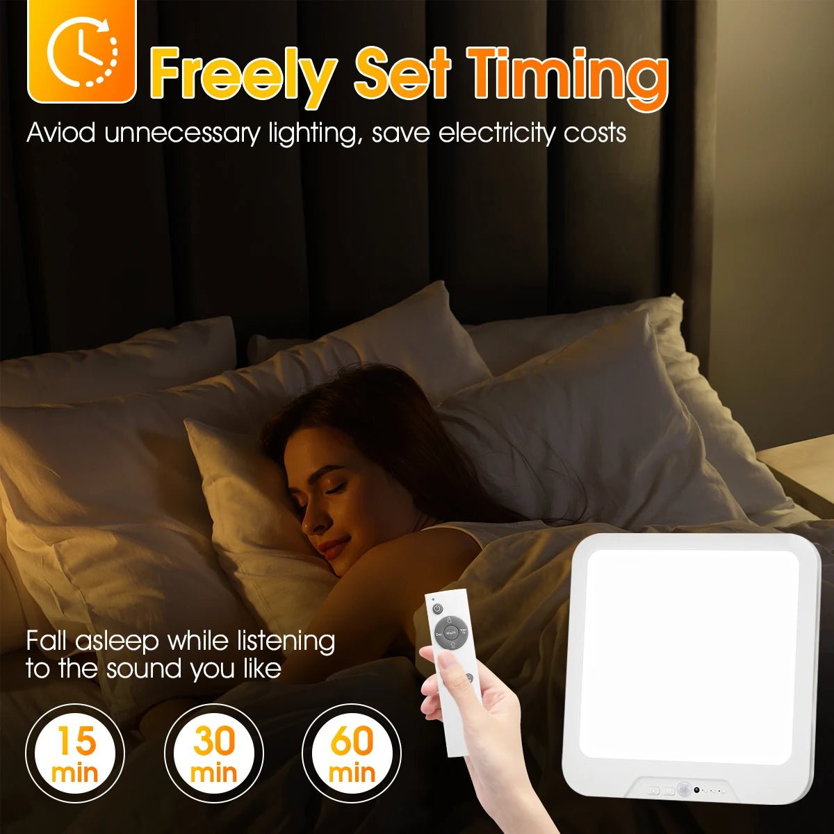 Rechargeable Sensor Ceiling Light with Timer