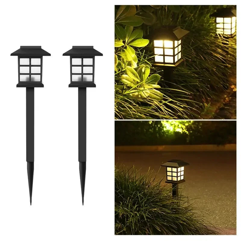 2 Pack Solar Pathway Light Outdoor Solar Lamp Waterproof Landscape