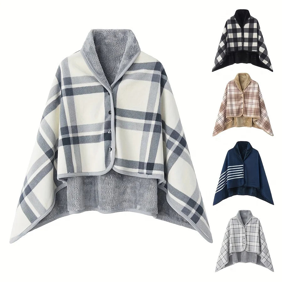 Wearable Flannel Shawl Blanket