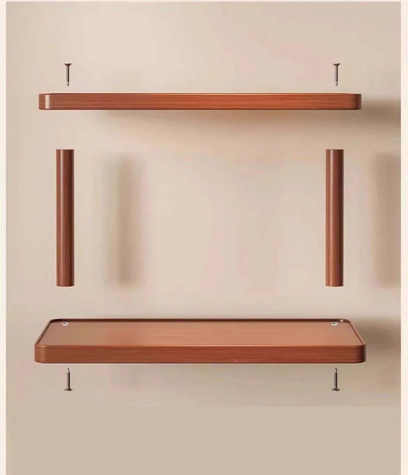 Wooden Tea Room Storage Rack