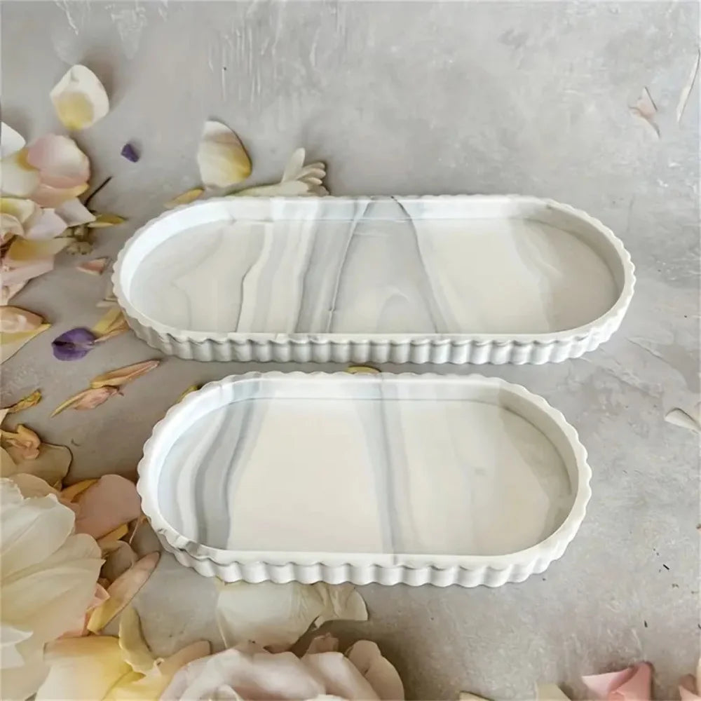 Silicone Oval Vanity Tray