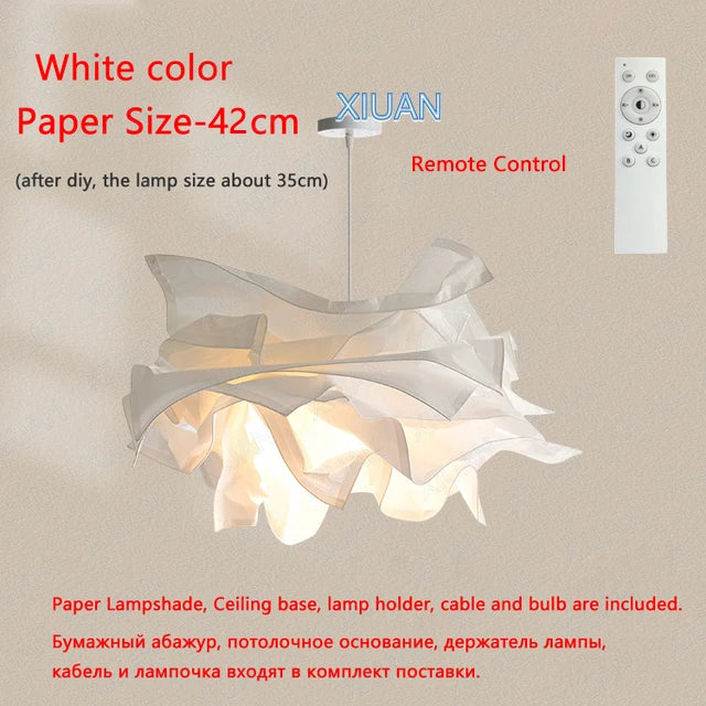 Minimalist Paper Pendant Chandelier