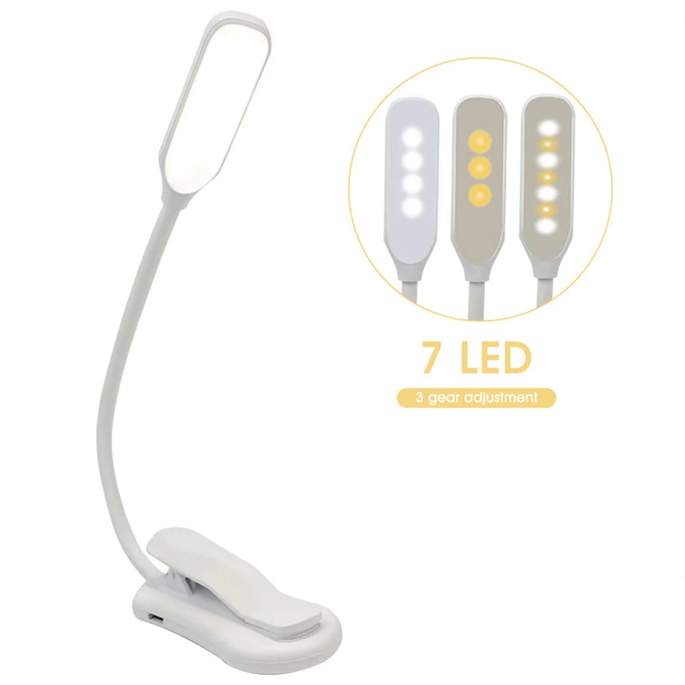Rechargeable Clip On Book Light