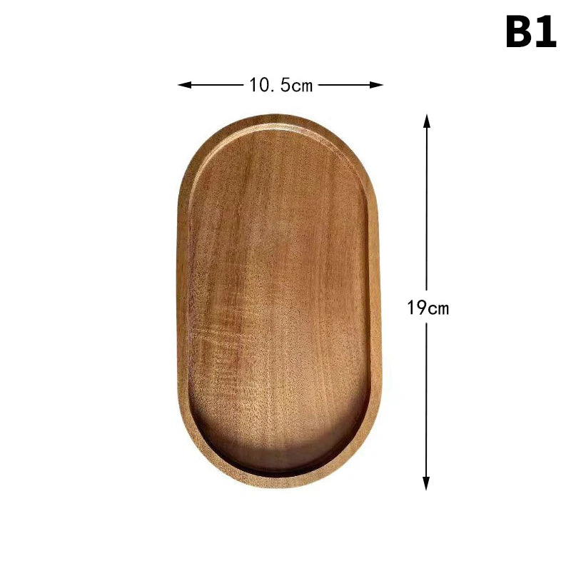 Wooden Serving Trays Oval Wood Tray Platters for Serving