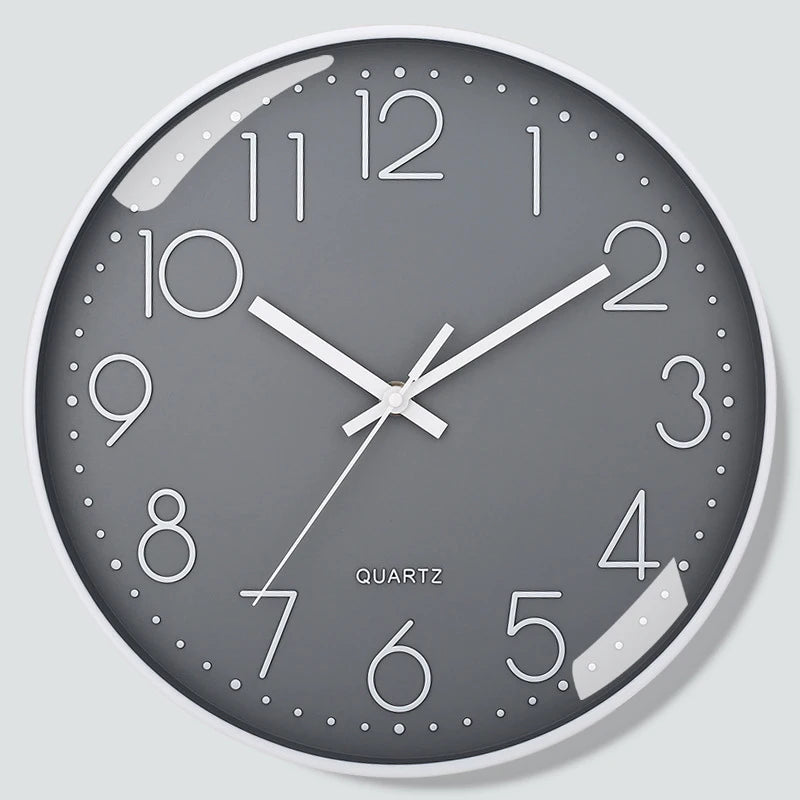 8 Inch Mute Quartz Wall Clock Cubic Digital Clock