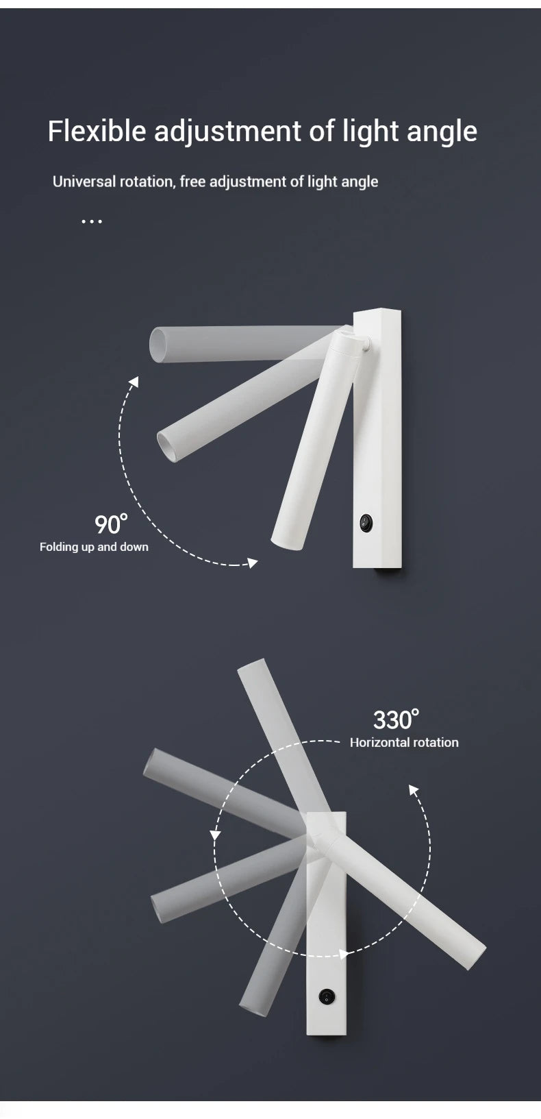 Minimalist Rotating Wall Sconce