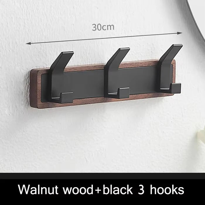 Walnut Wood Wall Coat Hook