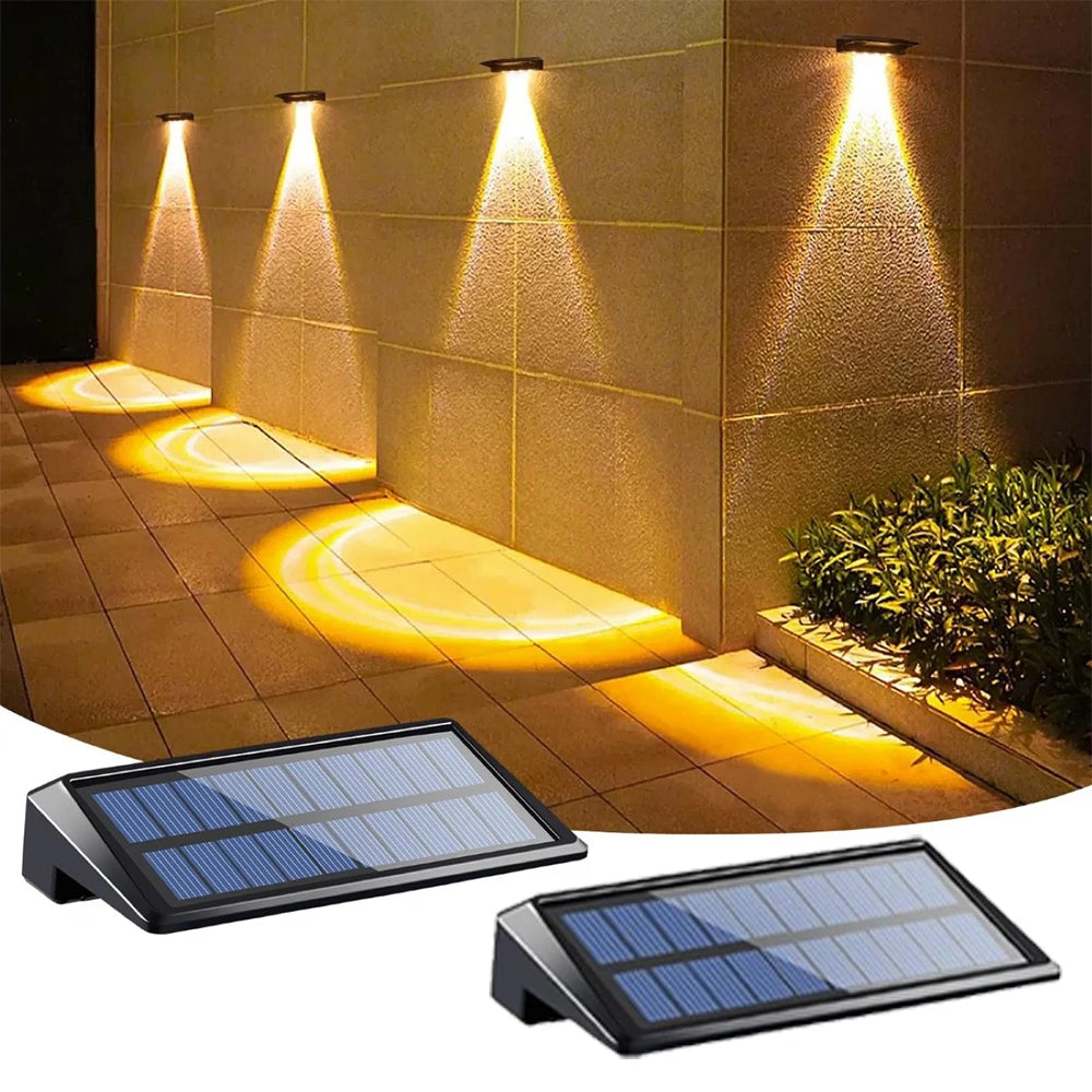 Solar LED Fence Lights 2 Pack