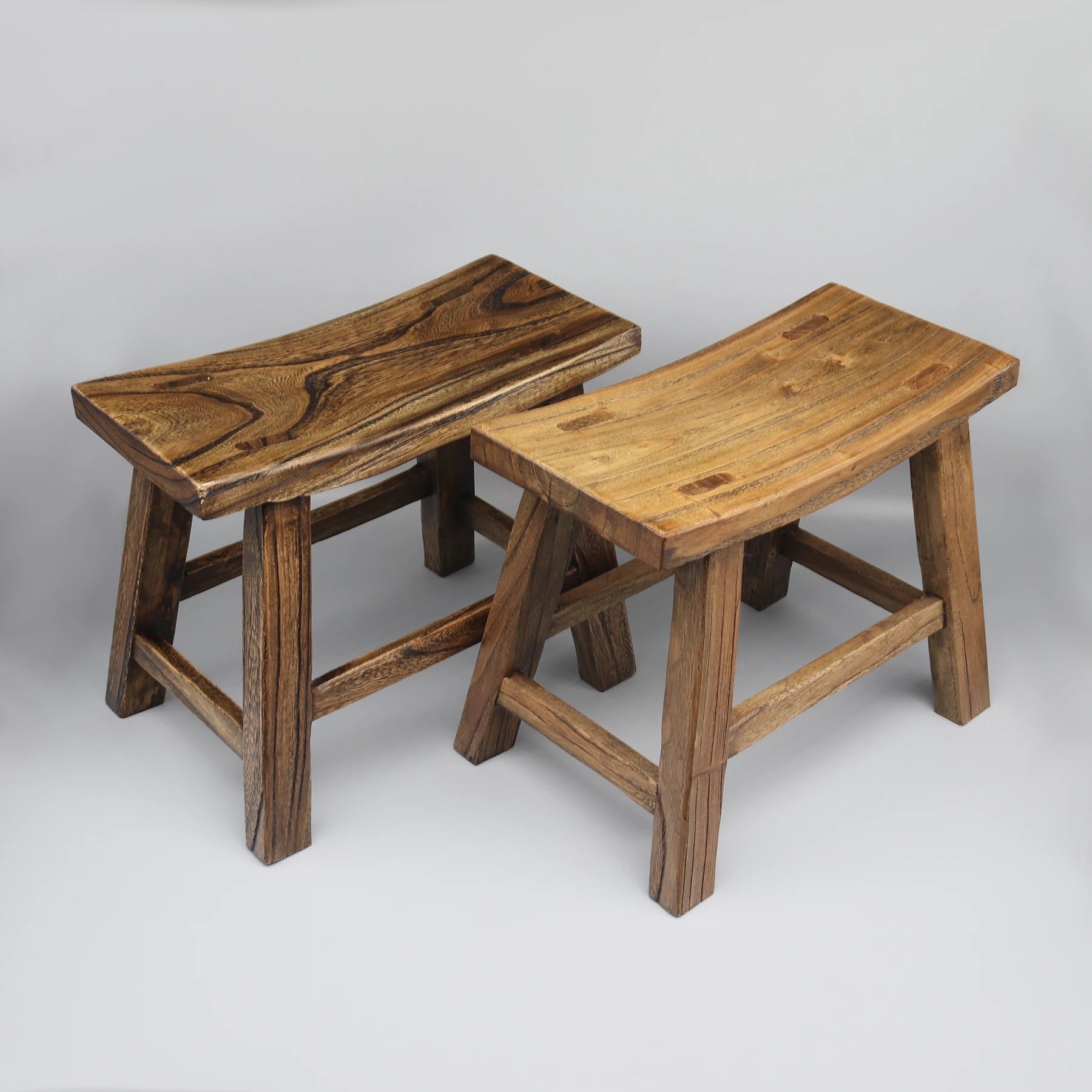 Mortise and Tenon Solid Wood Stool