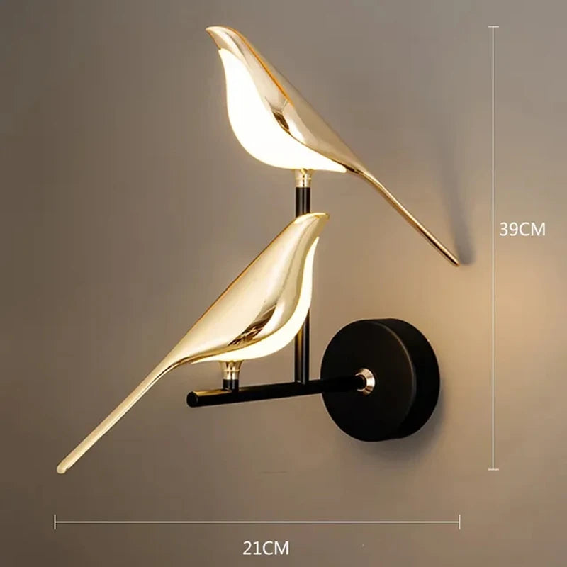 Magpie Bird Wall Lamp