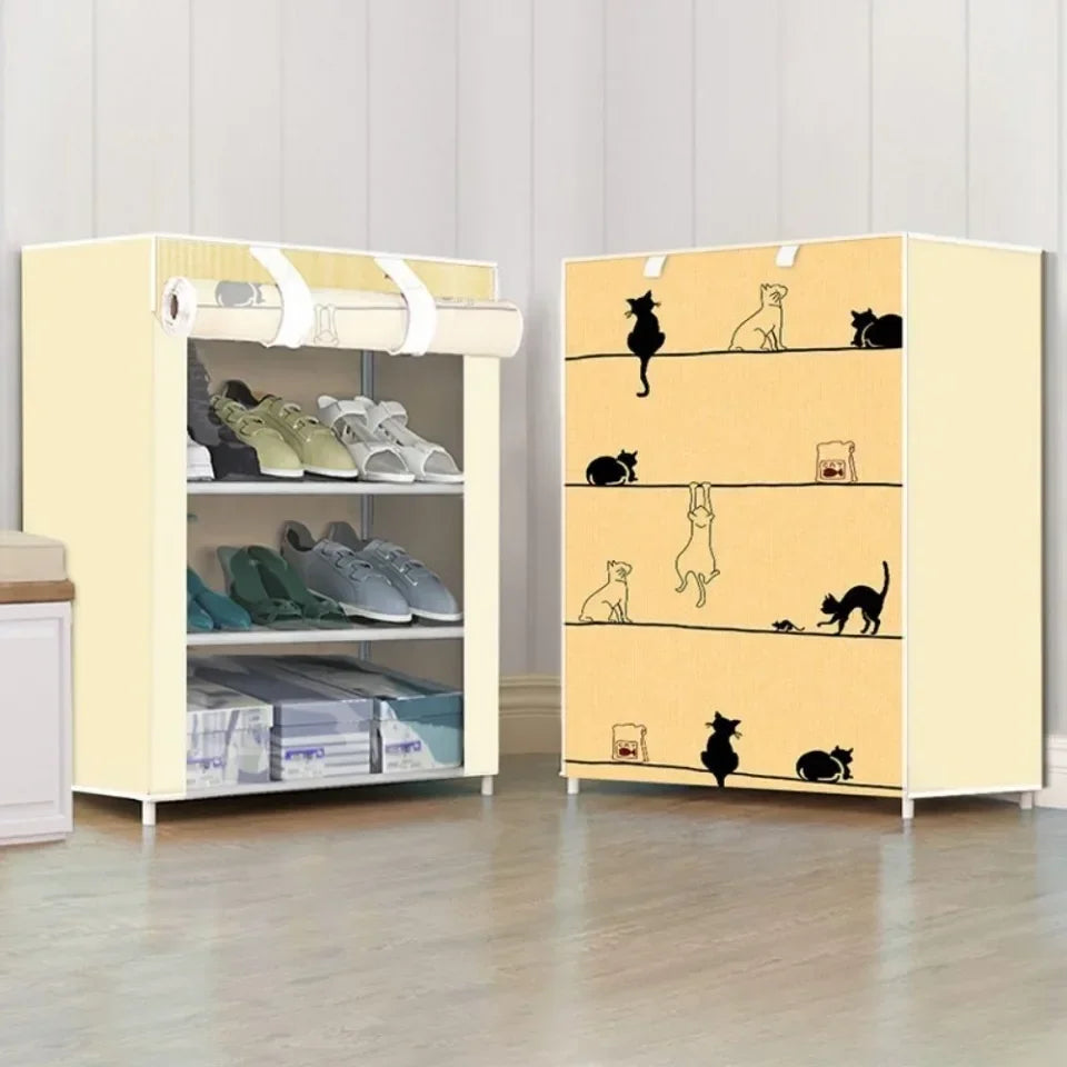 Multilayer Dustproof Shoe Cabinet Organizer Rack