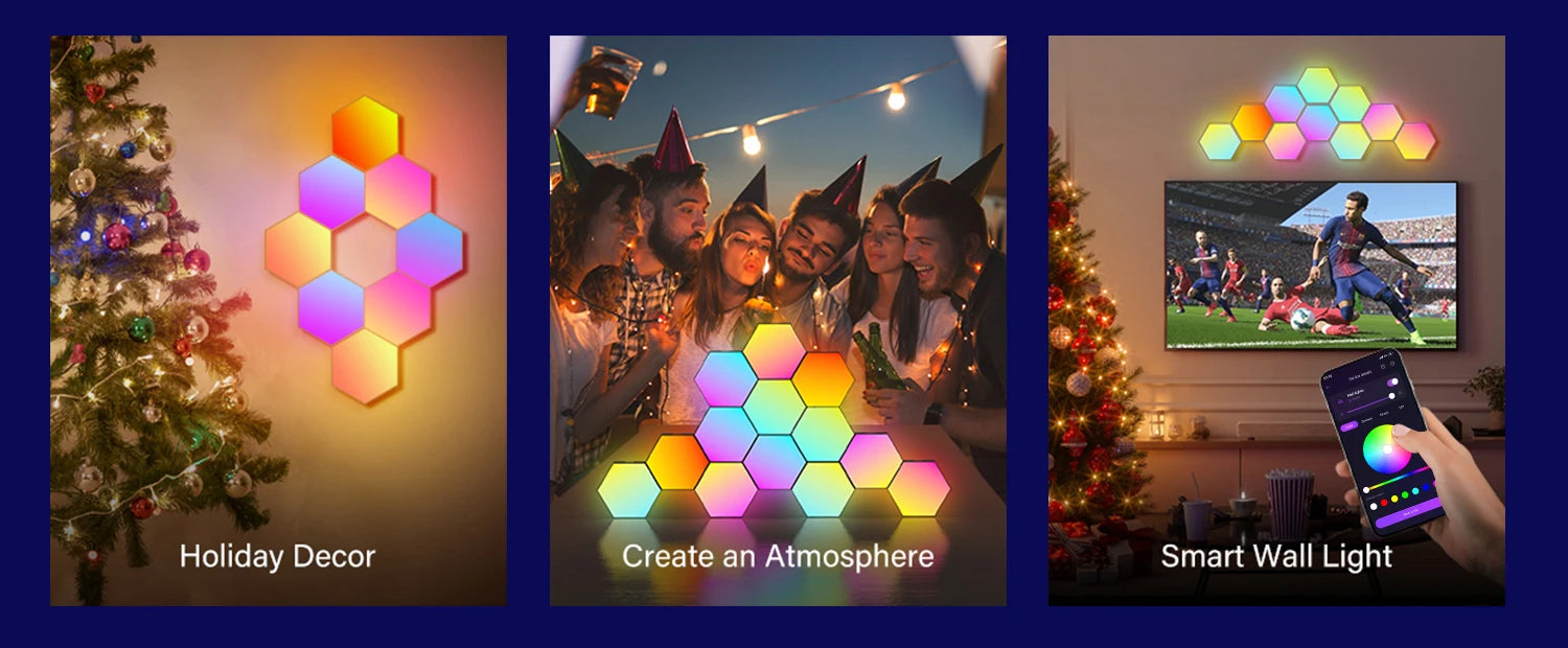 RGB Hexagon Smart Wall Panels