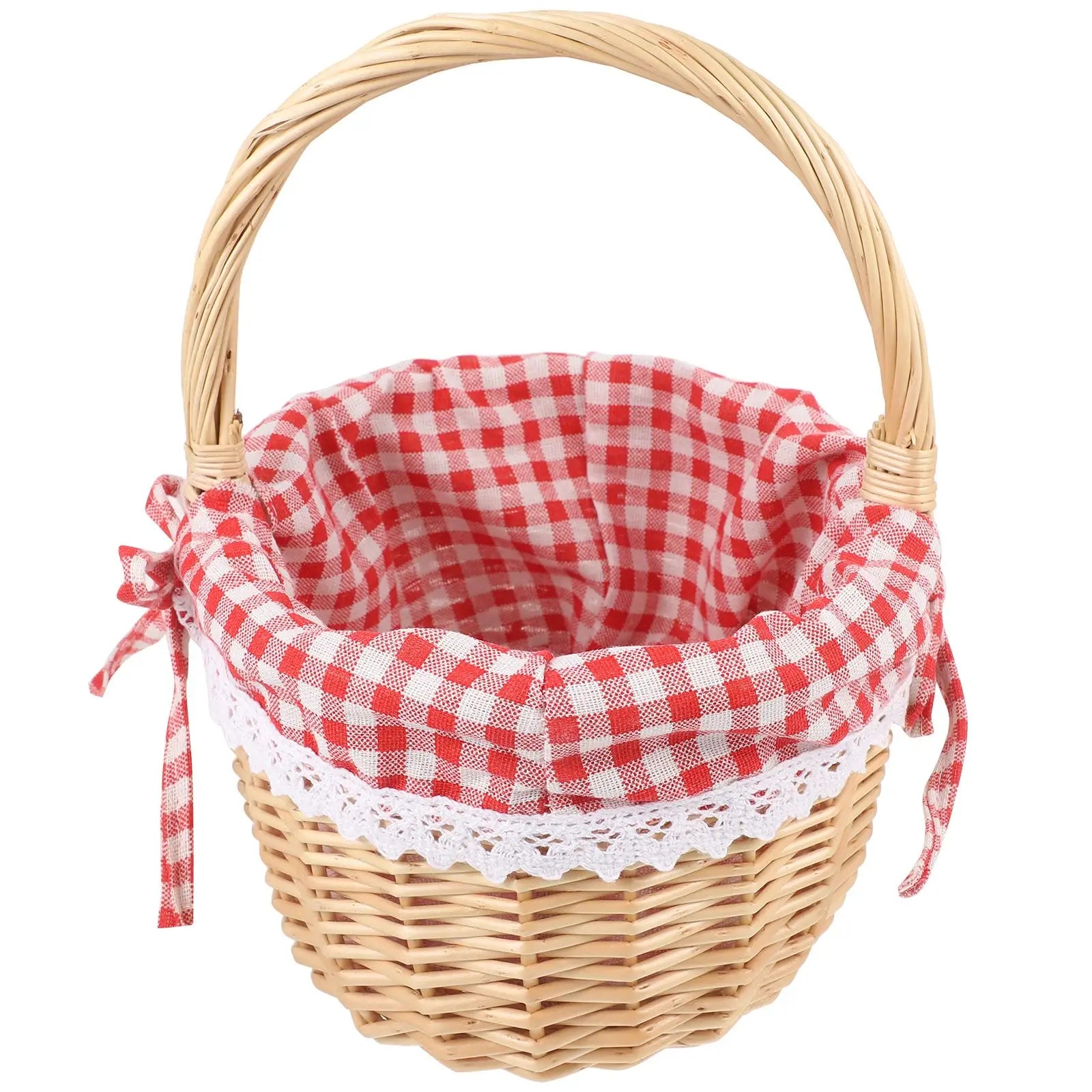Hand Woven Wicker Picnic Basket