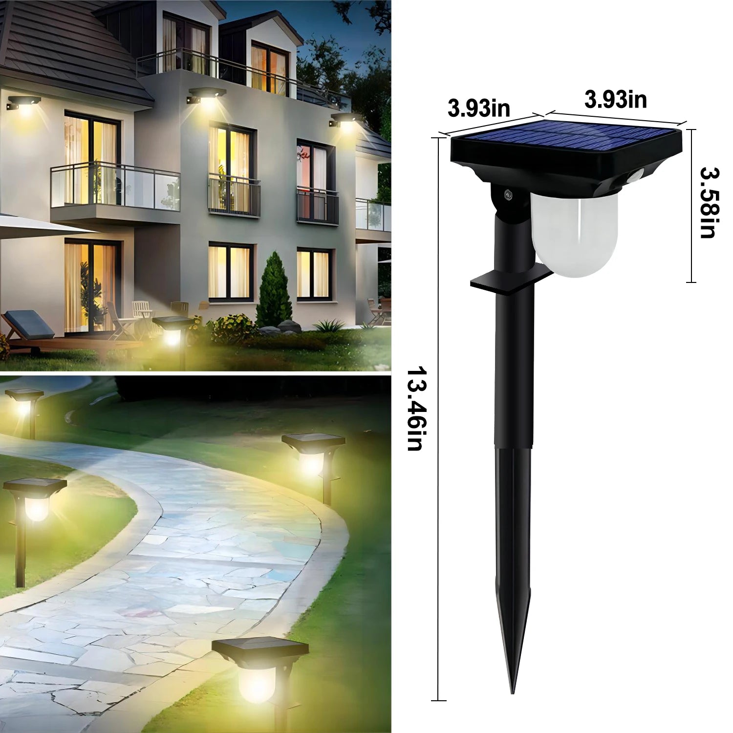 Solar Motion Sensor Pathway Lights