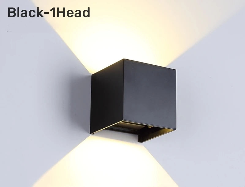 Motion Sensor LED Wall Lamp Outdoor Waterproof IP65 Up Down Sconce
