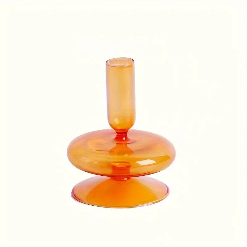 Nordic Glass Candle Holder Vase