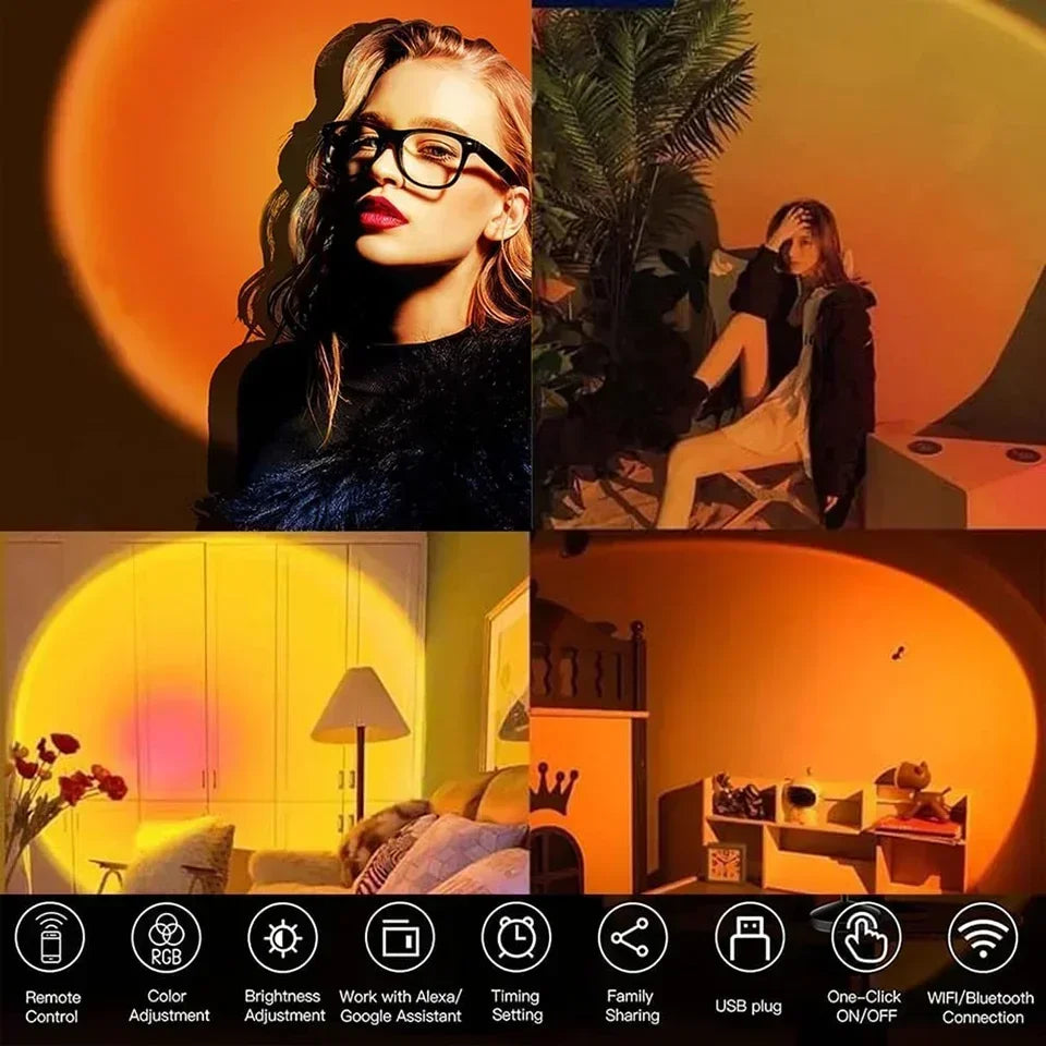 LED Sunset USB Party Projector