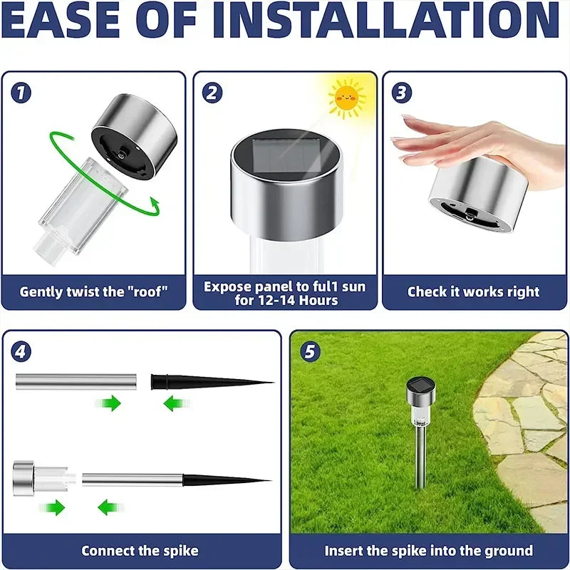 Solar Garden Lantern Pathway Set
