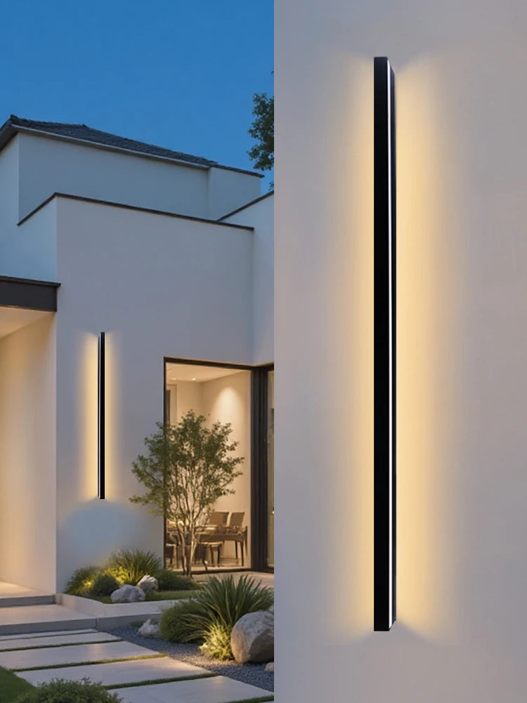 Aluminium Strip Outdoor Wall Lamp