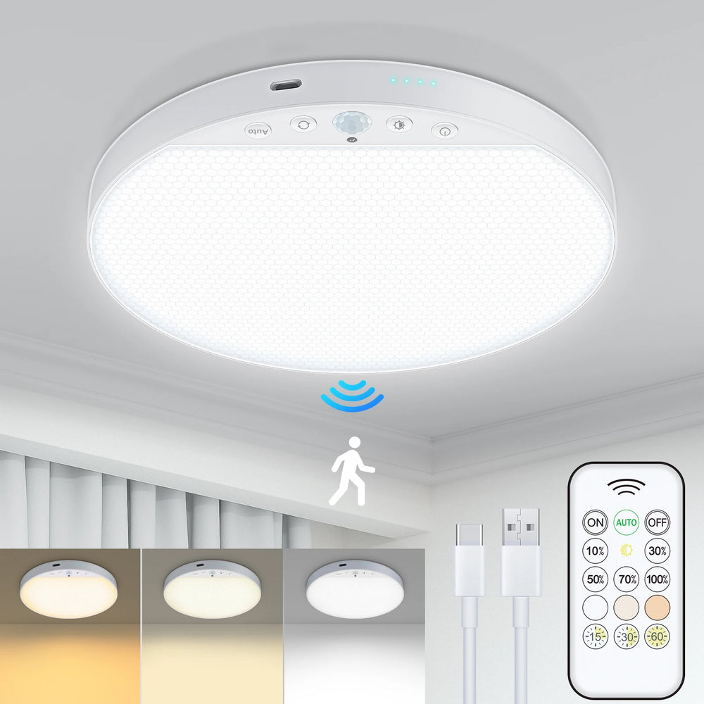 Rechargeable Motion Sensor Ceiling Light