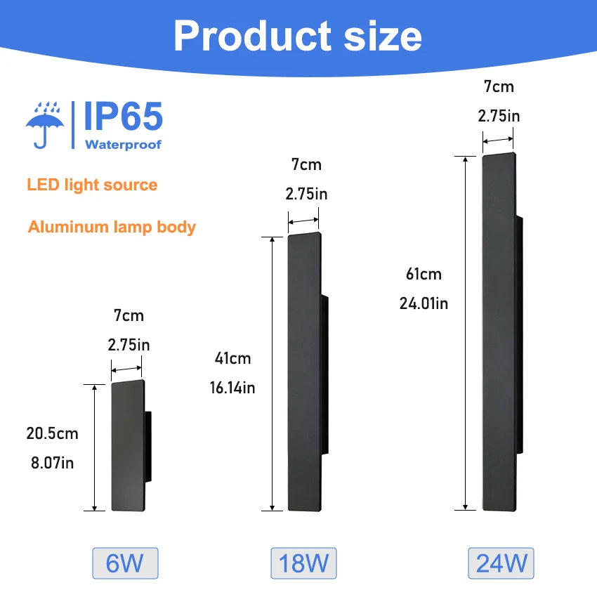 Up Down Outdoor LED Wall Light