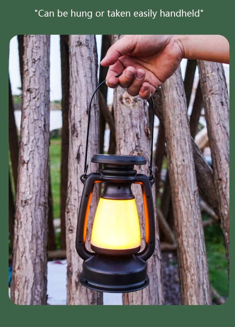 USB Rechargeable Camping Light Portable Camping Lanterns Hanging Tent