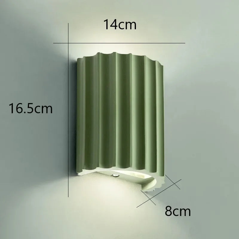 Nordic Resin Bedside Wall Lamp