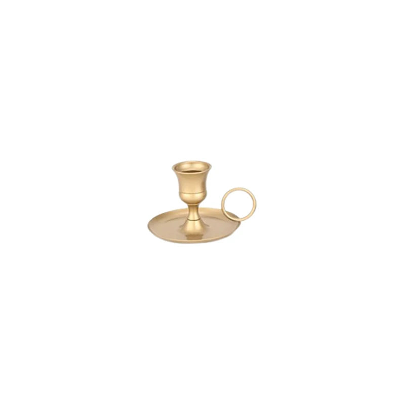 Metal Chamberstick Candle Holder