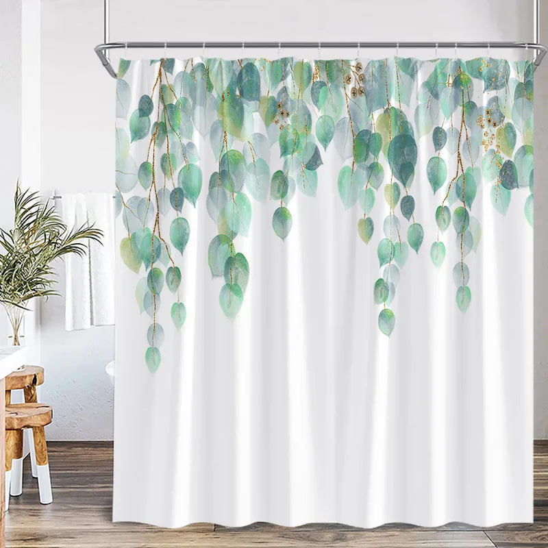 Watercolour Botanical Shower Curtain
