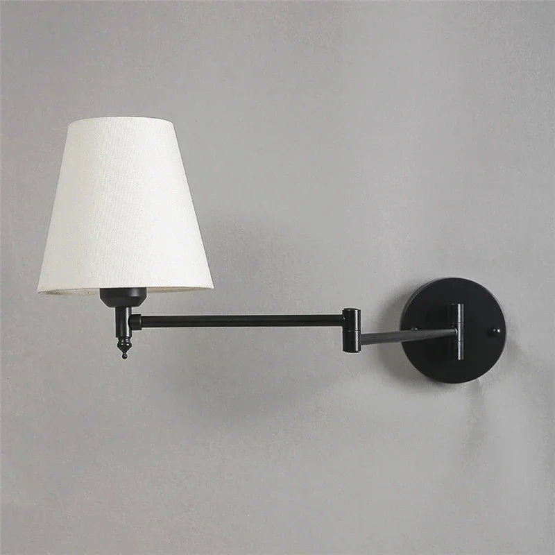 Folding Rocker Arm Wall Lamp