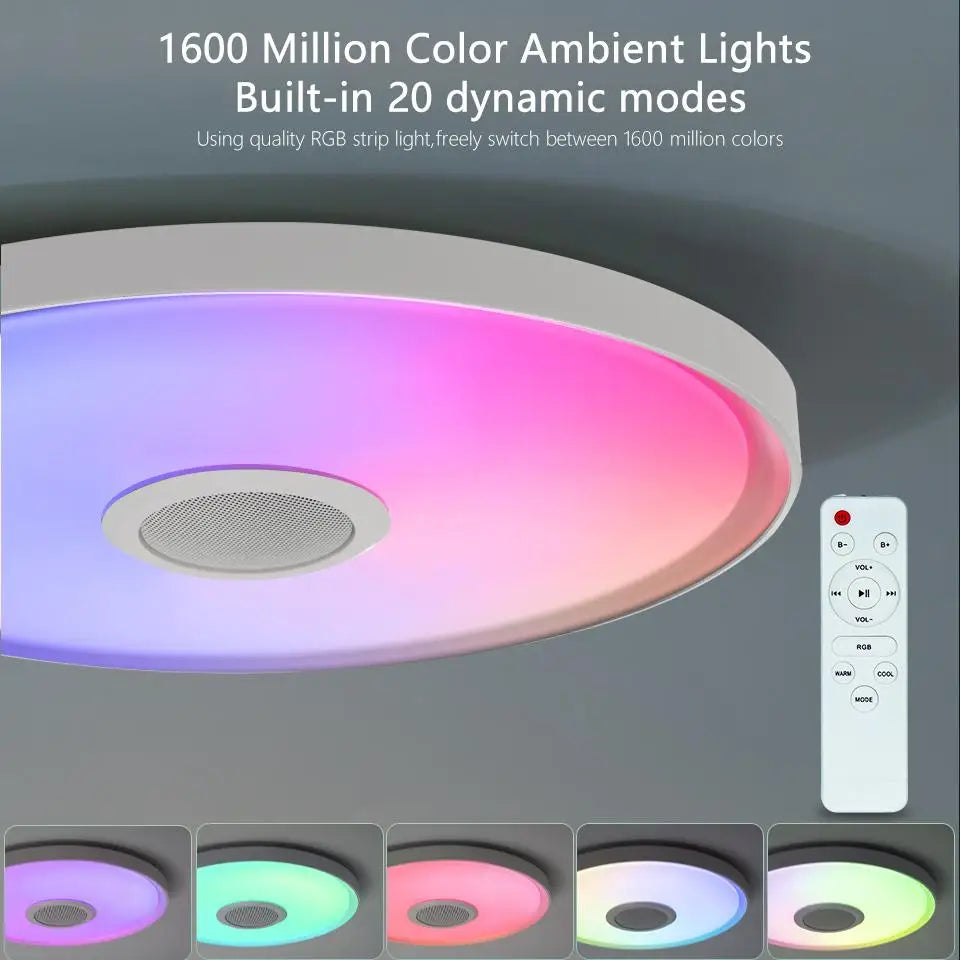 Smart RGB Music Ceiling Light with Speaker