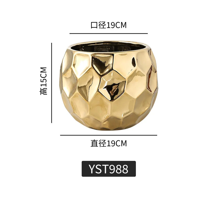 Nordic Geometric Ceramic Planter