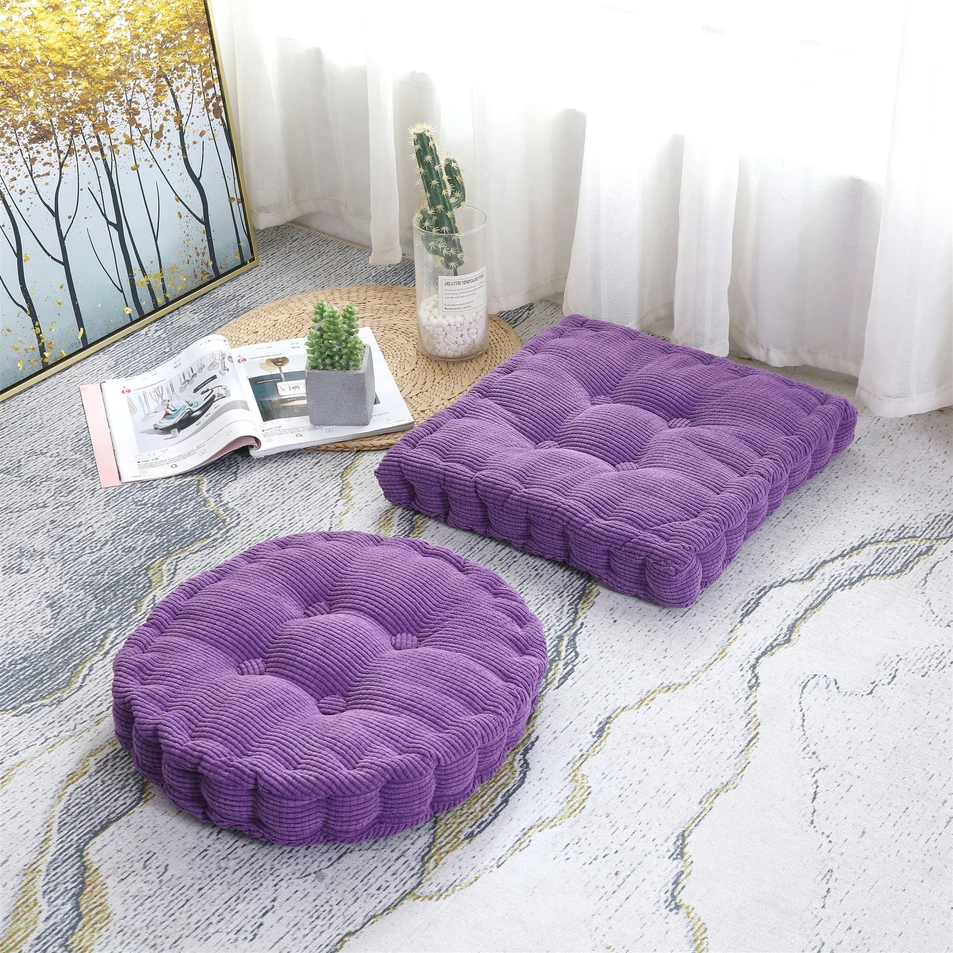 Tufted Meditation Floor Cushion