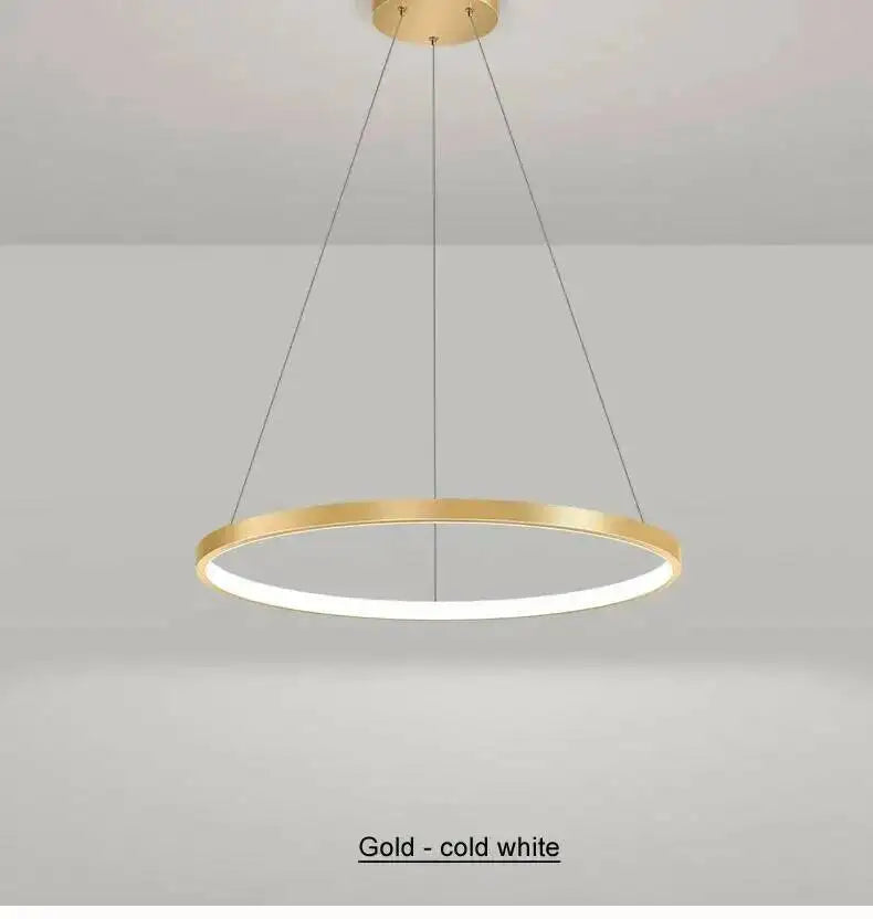 Nordic Aluminium Ring Chandelier