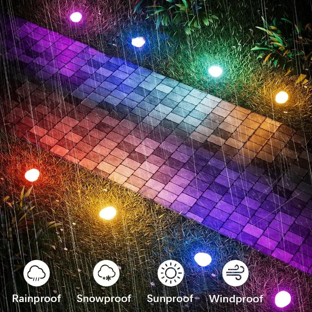 Solar Decorative Lamp Frosted Ground Lamp Outdoor Waterproof  Portable Energy Saving  Lantern Pebble Lawn Light Home Garden Lamp