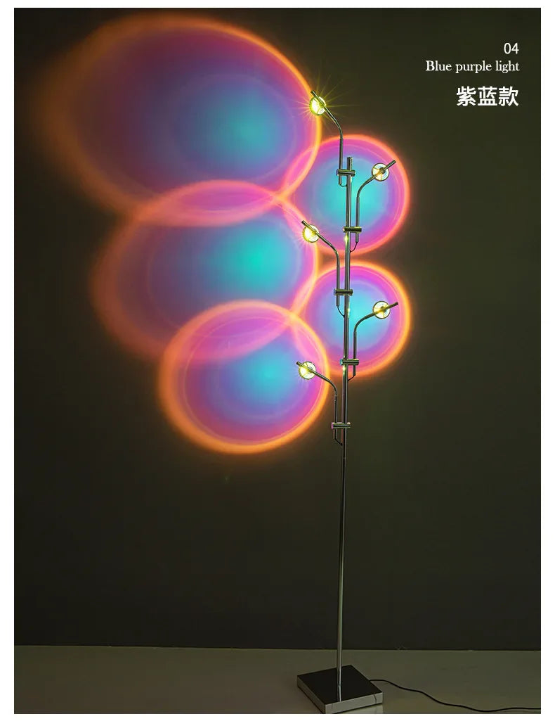 Nordic Rainbow Projection Floor Lamp