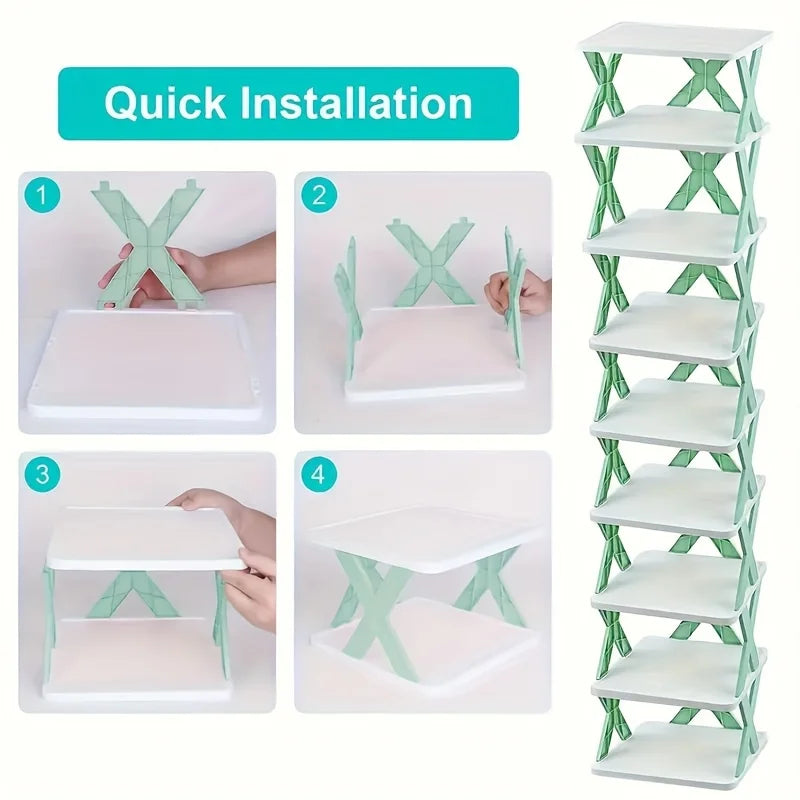 9 Tier Vertical Shoe Rack