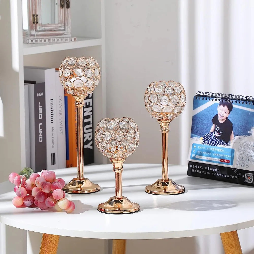 Crystal Tealight Candle Holders