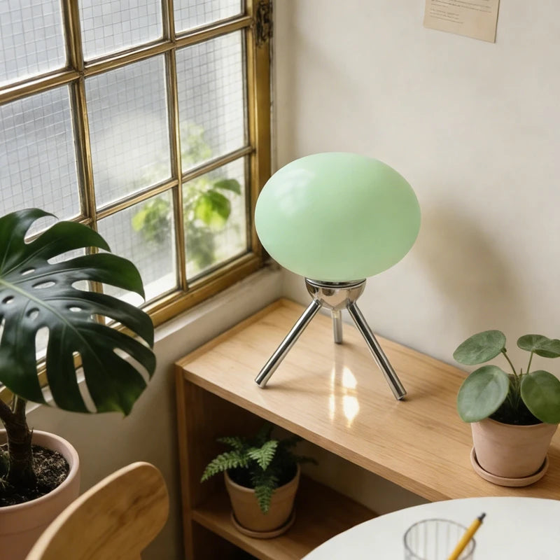 Bauhaus Glass Mushroom Table Lamp