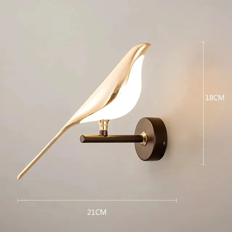 Magpie Bird Wall Lamp