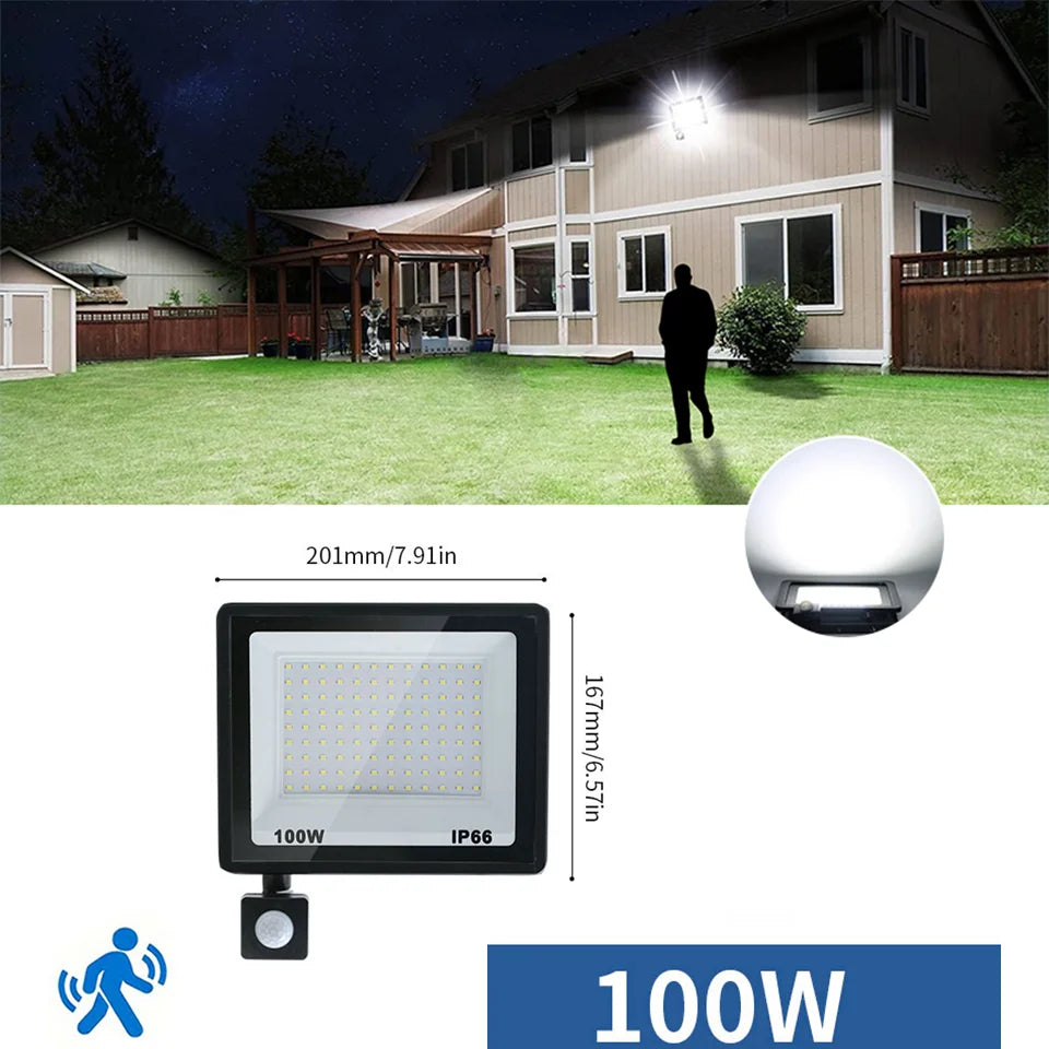 LED Motion Sensor Floodlight for Outdoor Use