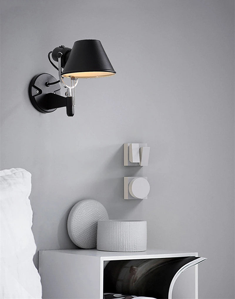 Modern LED Wall Lamp Telescopic Swing Arm E27 Living Room Sconce