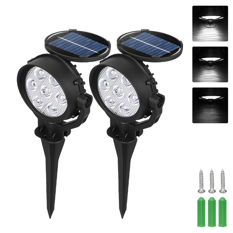 Adjustable Solar Landscape Spotlight