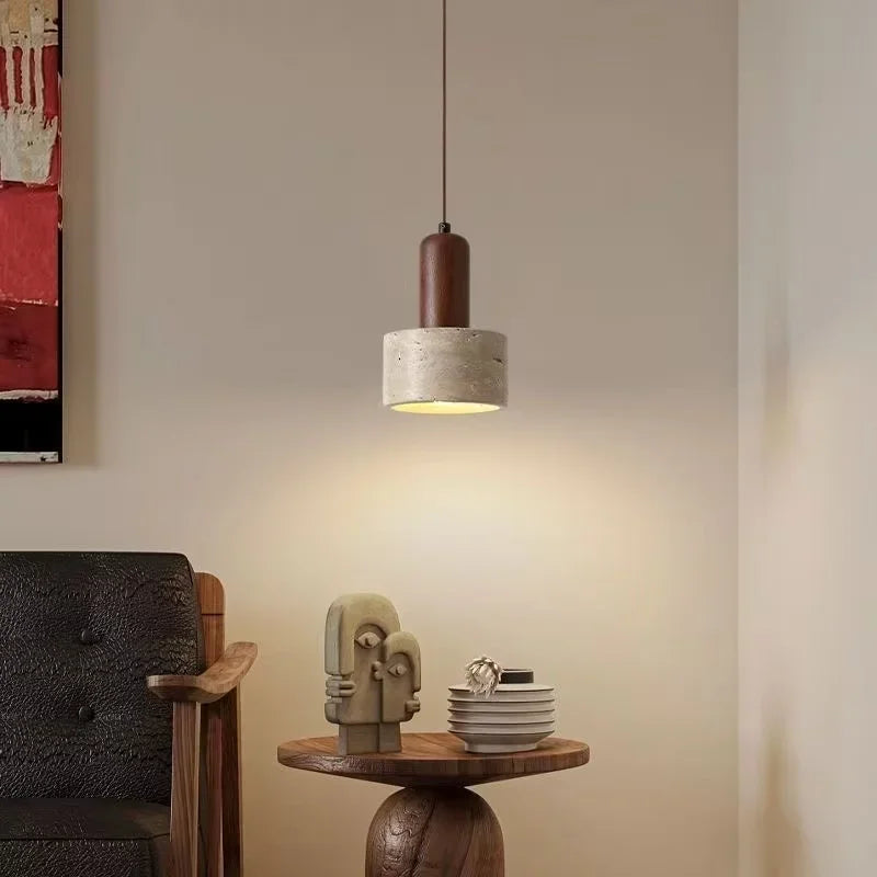 Wabi Sabi Travertine Pendant Light
