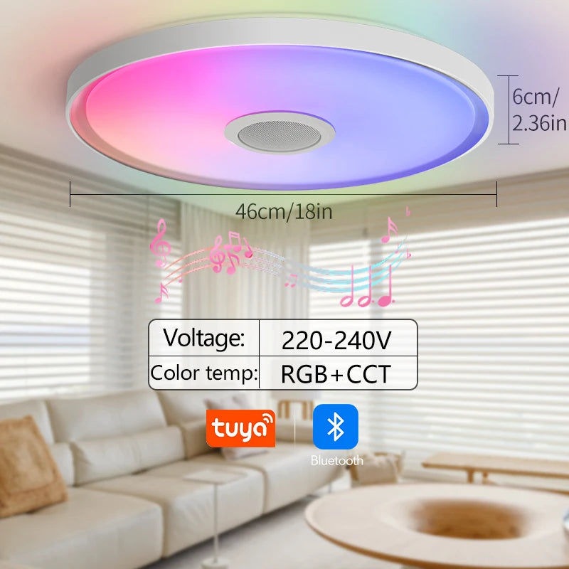 LED Smart Ceiling Lamps RGB APP Remote Control Dimming Modern