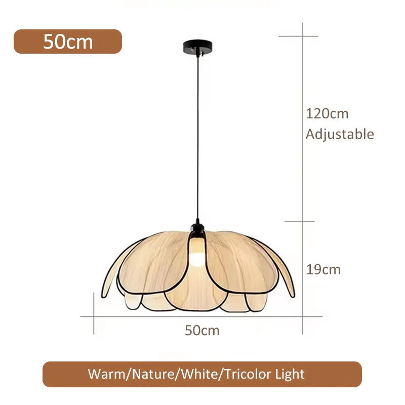 Hand-Woven Lotus Flower Chandelier