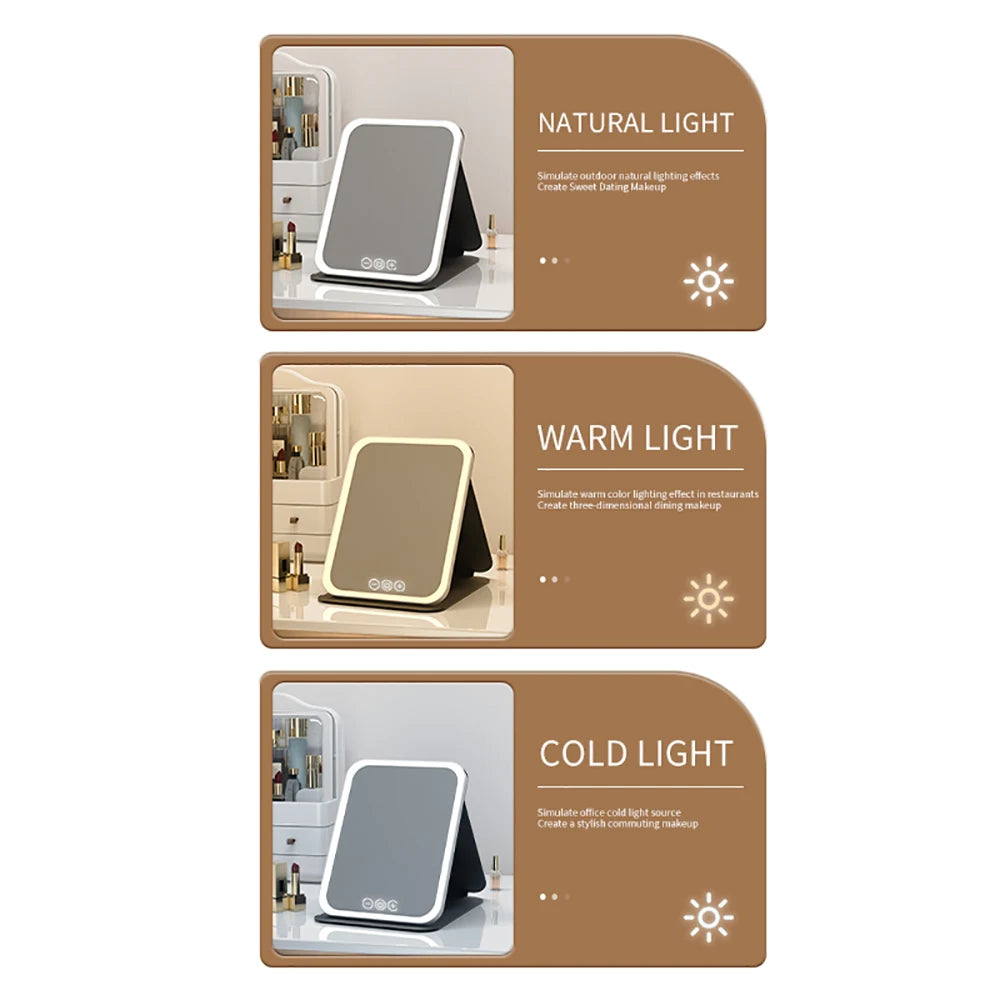 3 Color LED Makeup Mirror