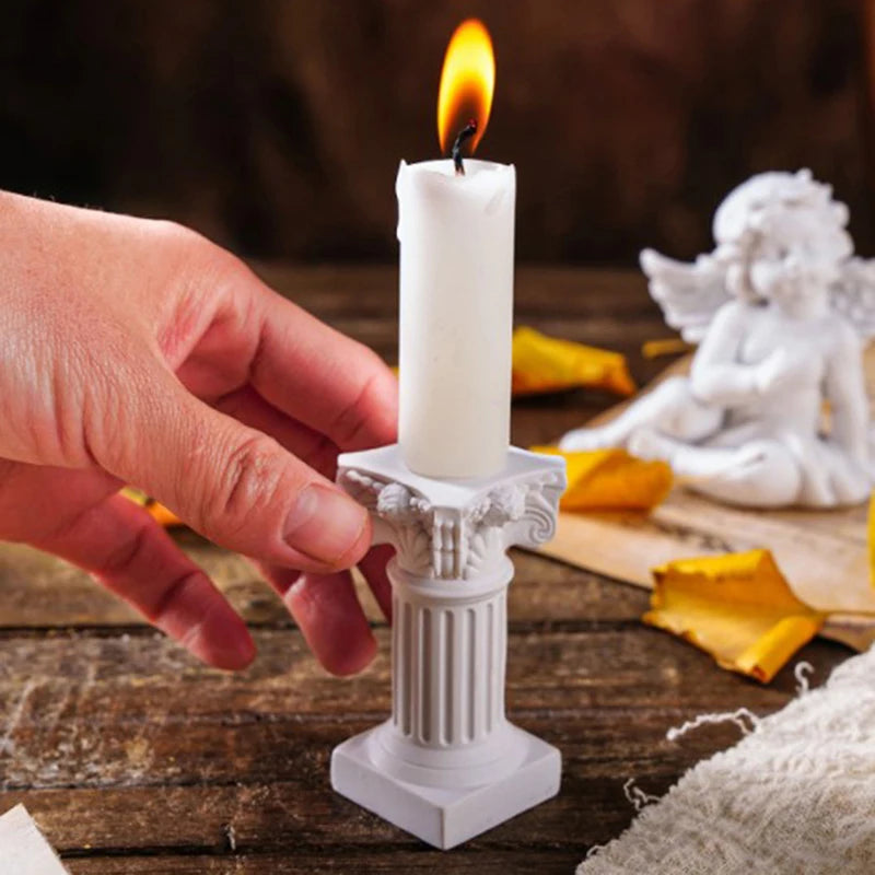 Roman Column Pedestal Candlestick